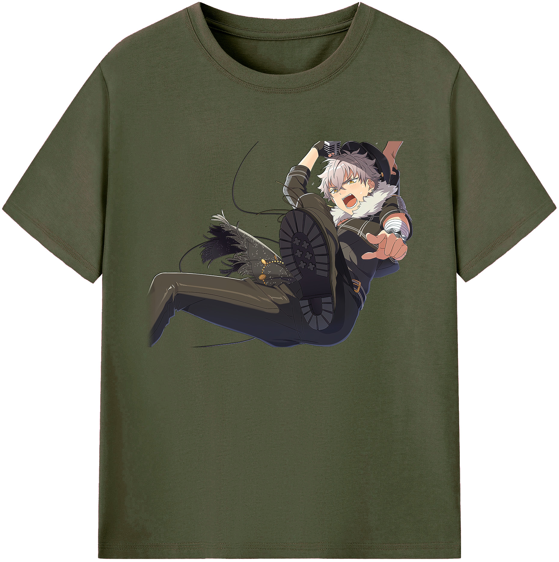 （画像用） あんさんぶるスターズ! Ensemble Stars 綿100％ メンズ半袖Tシャツ｜肌触りやわらか＆通気性